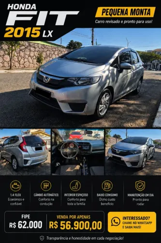 Honda Fit LX 1.5 Flexone 16V 5P Aut. 2015