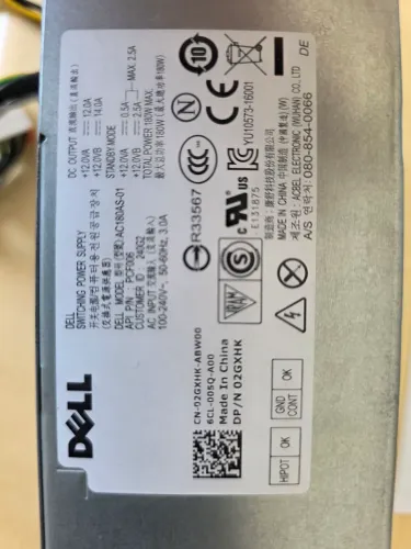 Fonte Dell AC180AS-01 180W Queimada 6x4 pinos