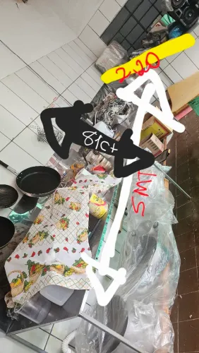 BANCADA DE COZINHA INOX