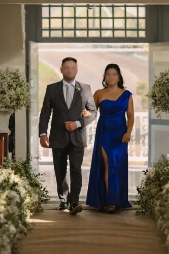 Vestido azul royal 