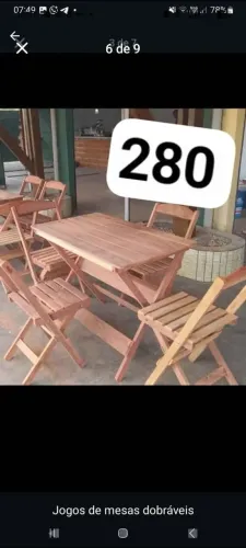 Mesas dobrável 