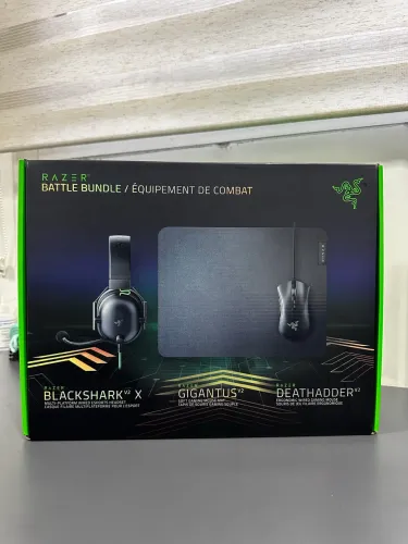Kit Razer Blackshark v2 + deathadder v2 + mouse pad Gigantus v2