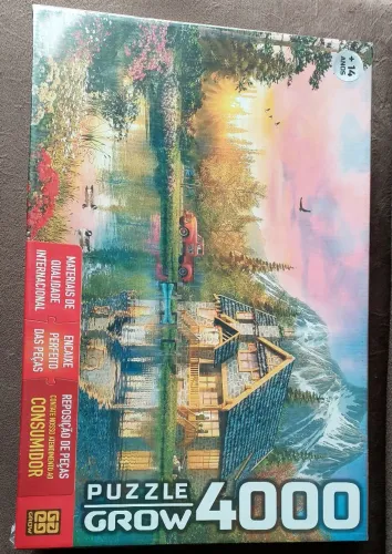 Puzzle grow Refúgio na montanha 4000 peças