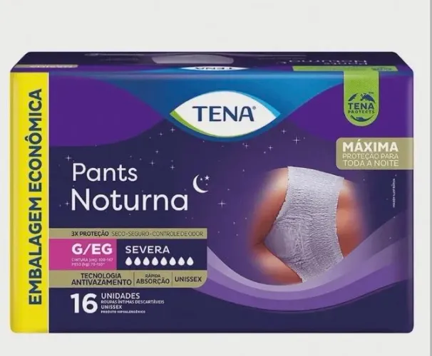 Fralda tena nortuna com 16 unidades por apenas 65 reais promoção