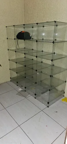 3 PRATELEIRAS (gôndolas) DE VIDRO