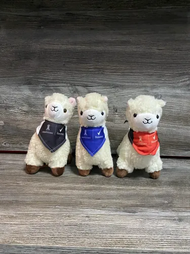 Pelúcias 3 Lhamas Colecionáveis