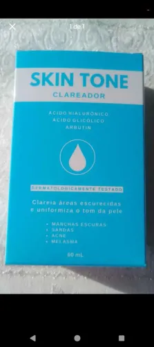 Skin tone clareador corporal e facial de manchas escuras