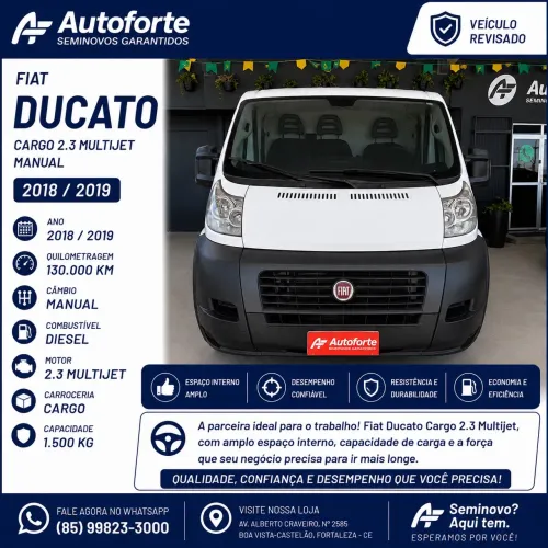 Fiat Ducato Chassi 2.3 16V Diesel 2019