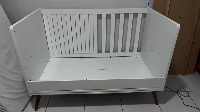 Berço cama infantil com colchão