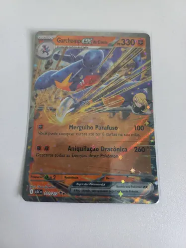 Carta pokemon Garchomp ex da Cíntia (111/217)
