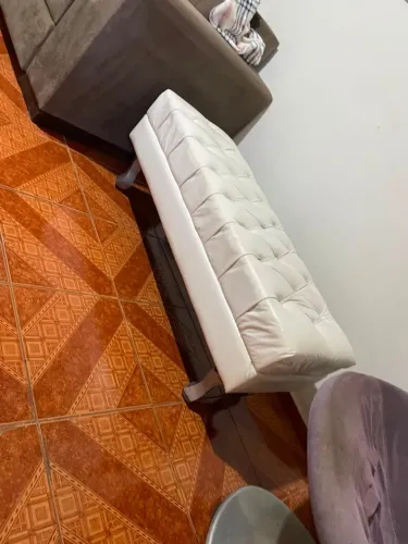 puff recamier branco seminovo 450 reais entrego zap 043 9  *