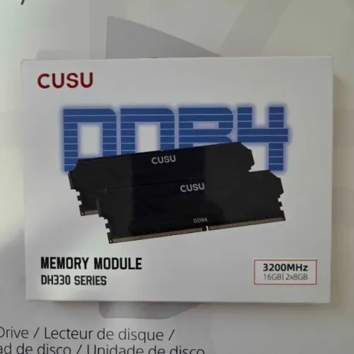 Memória Ram CUSU Ddr4 16GB (2x8GB) 3200mhz, CL16-20-20-40, DH330