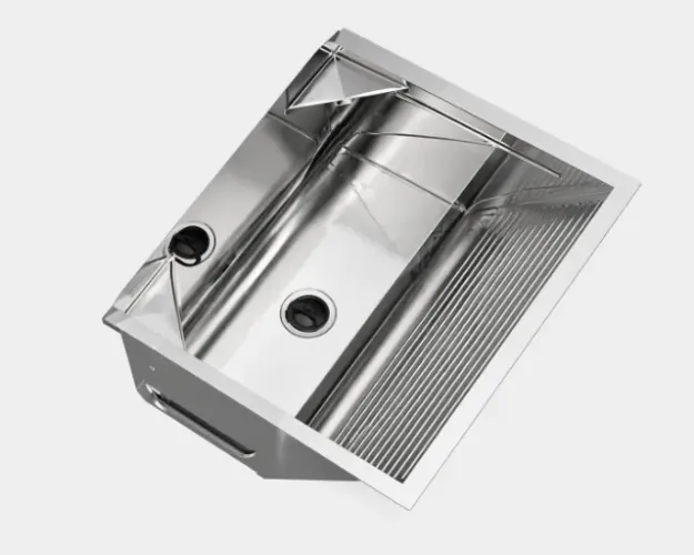 Tanque de Lavar roupa em aço inox polido