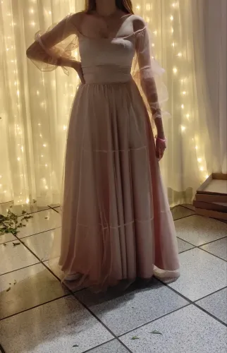 Vestido de festa rosa p