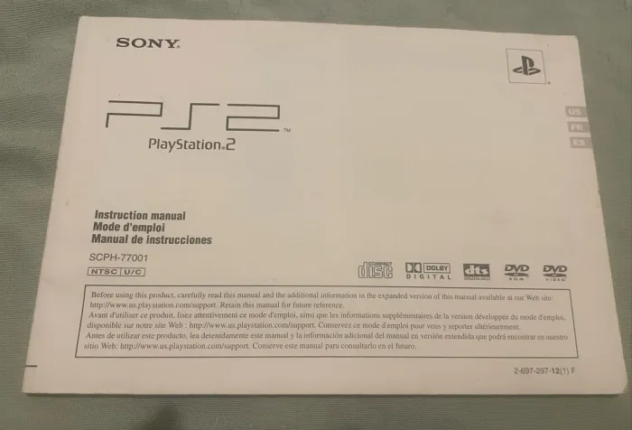 Manual Playstation 2 Slim Original