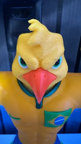Mascote do Brasil - canarinho furioso