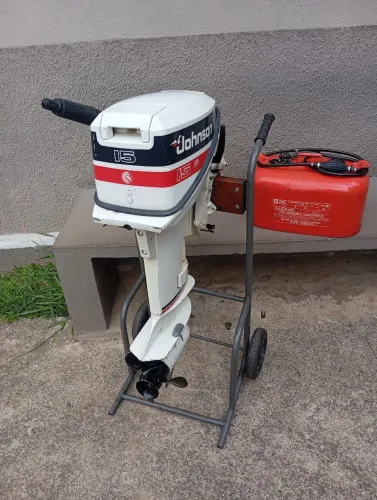 Motor Johnson 15 Hp, Único Dono, Excelente Funcionamento, Com Nota Fiscal Original.