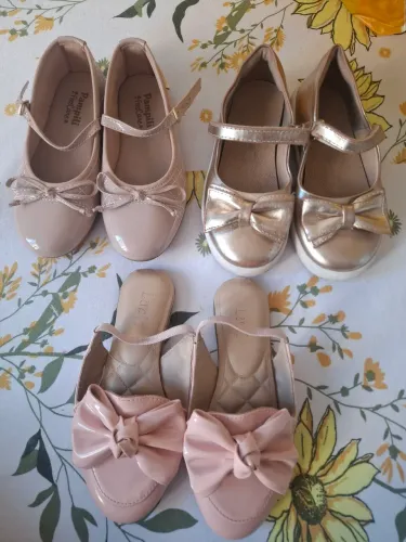 Kit Calçados Menina - Tamamho 25 e 26