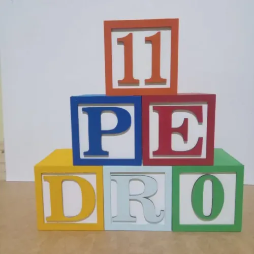 Cubos Letras decorativas-feito de MDF, diversos tamanhos