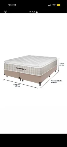 Cama King Presidencially Plumatex - Mola ensacada