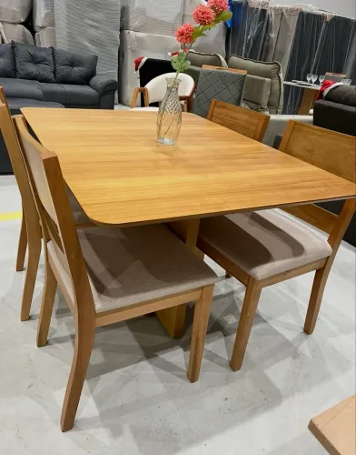 Mesa Laminada 4 Cadeiras Alto Padrão NOVO