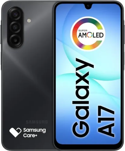 Celular Samsung Galaxy A17, 128GB, 4GB, 50MP Tela 6.7", IP54 - Preto