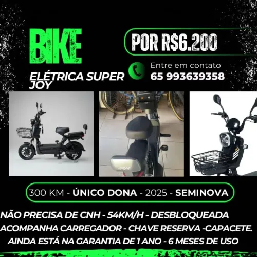 Moto elétrica Bike Super Joy