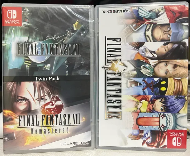 Kit 2 jogos Final Fantasy IX e (VII + VIII) switch