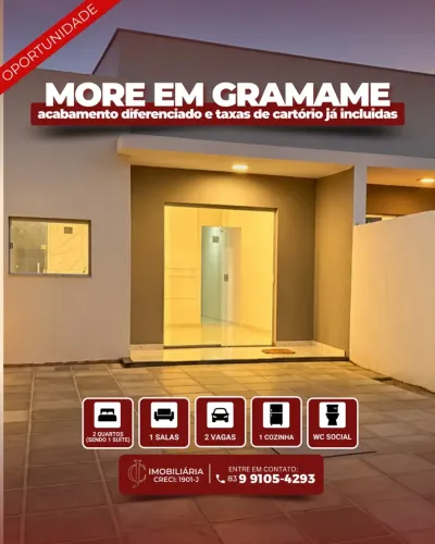 CASA A VENDA EM GRAMAME
