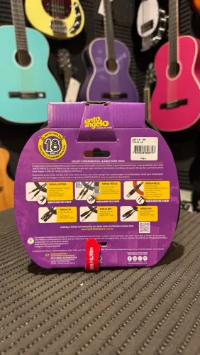 Cabo XLR macho x XLR fêmea de 6 metros Santo Angelo pra microfone ou áudio