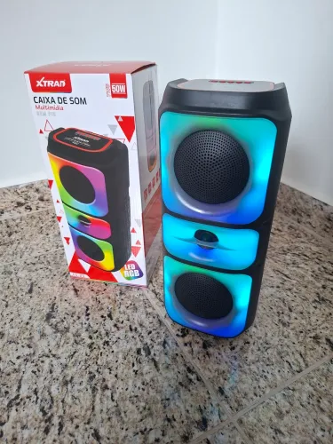 Caixa de som Bluetooth 50w muito top som bem alto