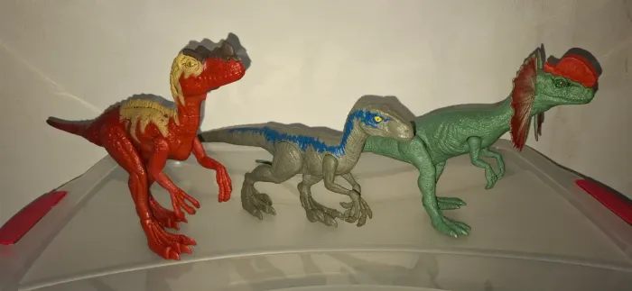 3 Dinossauros Jurassic World Mattel