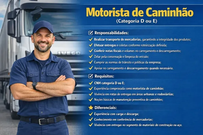 Motorista Categoria D