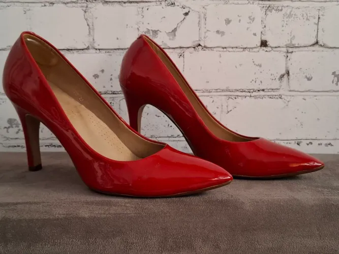 Sapato de salto 8,5 cm - Vermelho em verniz - Jorge Alex Tam 33