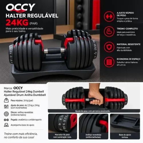 Halter regulável Occy 24kg (valor de um)