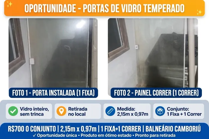 Porta Vidro Temperado