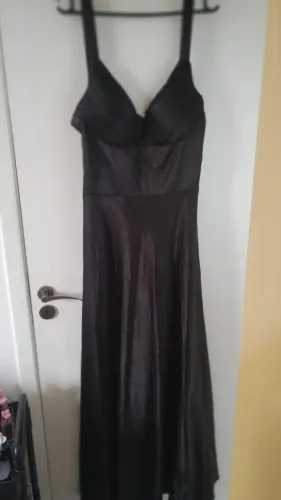 VESTIDO LONGO RODADO PRETO