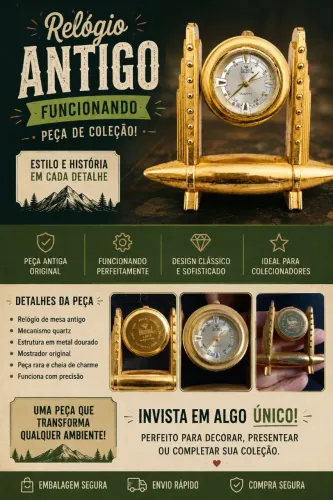 RELÓGIO DUMONT FOGUETE VINTAGE