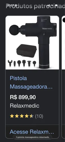 PISTOLA MASSAGEADORA RELAX MEDIC