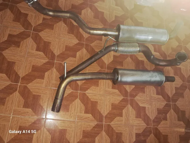 Downpipe, escapamento, 4 molas originais do Polo e Shiftpower 