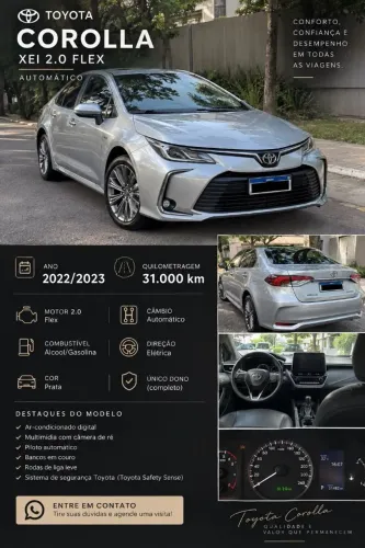 Toyota Corolla XEI 2.0 Flex 16V Aut. 2023