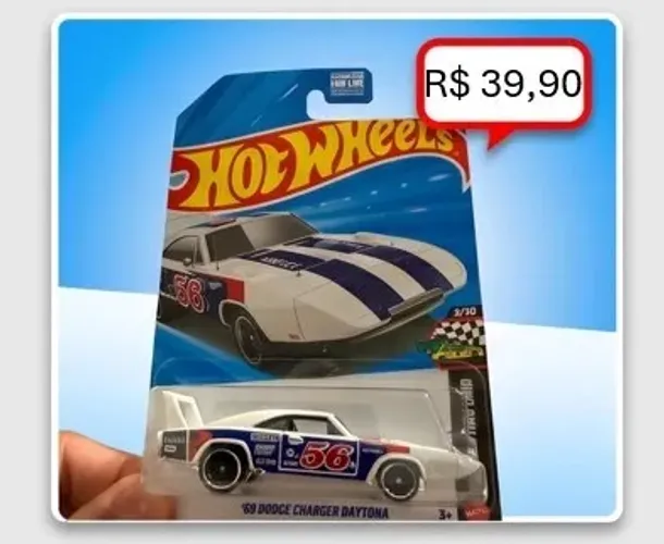 Hot Wheels - Dodge Charger Daytona Branco