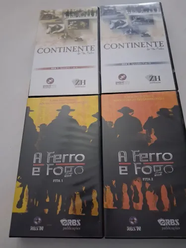Kit com quatro fitas VHS originais 