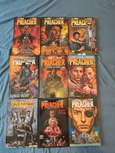 Preacher Vertigo vol.1 a 9 (Coleção Completa)