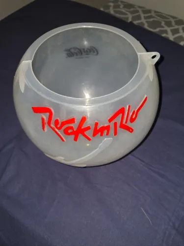 Balde vaso do Rock in Rio que pisca