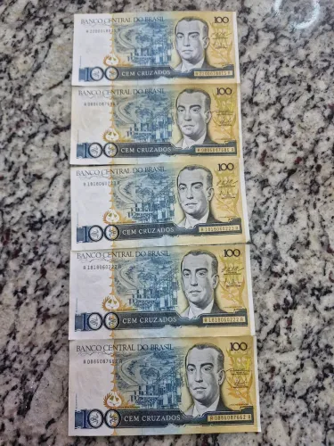 VENDO 5 NOTAS DE CEM CRUZADOS