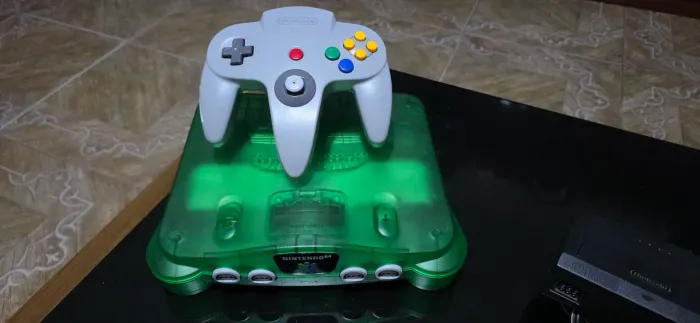 Nintendo 64 - Mod HDMI/Scart RGB/NTSC - Carcaça nova - Controle, fonte e cabo hdmi