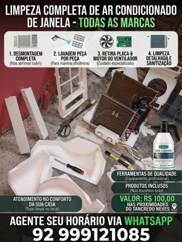 Confira Limpeza de Ar Condicionado.