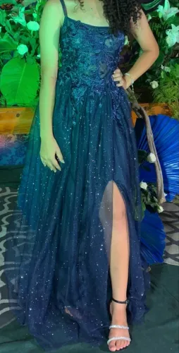 Vestido Azul Marinho - Festa