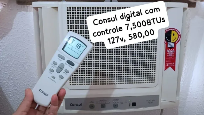 Ar-condicionado 7,500 BTUs gela muito